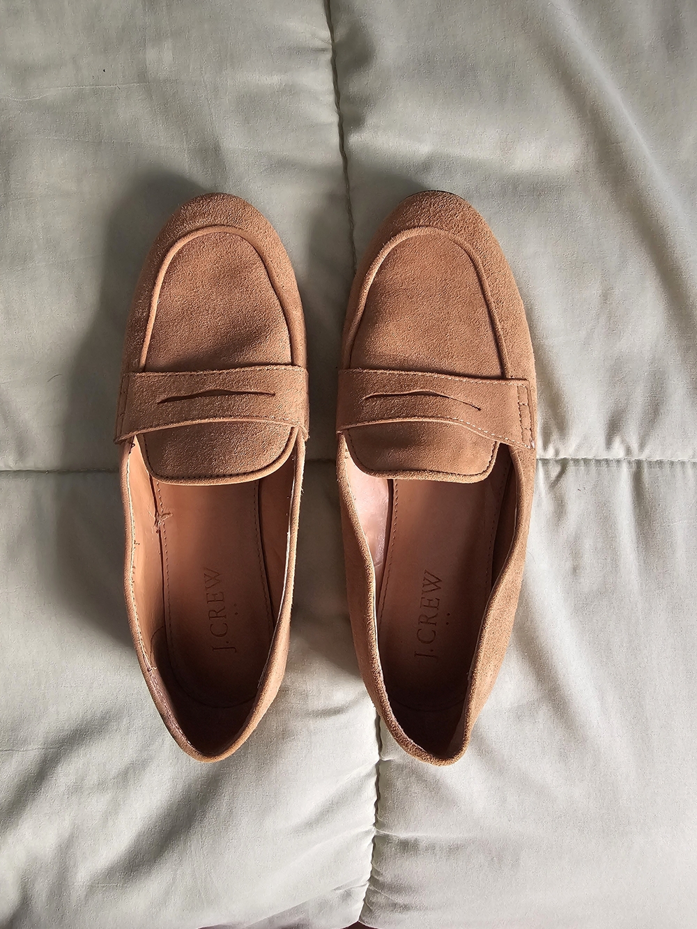 J. Crew Brown Suede Penny Loafers Women’s Size 6 Classic Preppy Academia